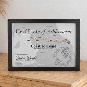 Coast to Coast Completion Certificate - Grey