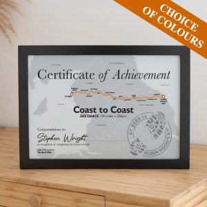 Coast to Coast Completion Certificate - Grey