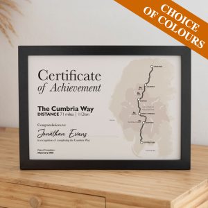 Home 1 The Cumbria Way Completion Certificate - Natural